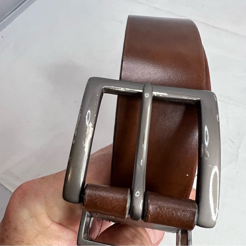 Tommy Hilfiger Brown Leather Belt - Picture 5 of 8